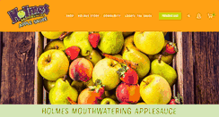 Desktop Screenshot of holmesapplesauce.com